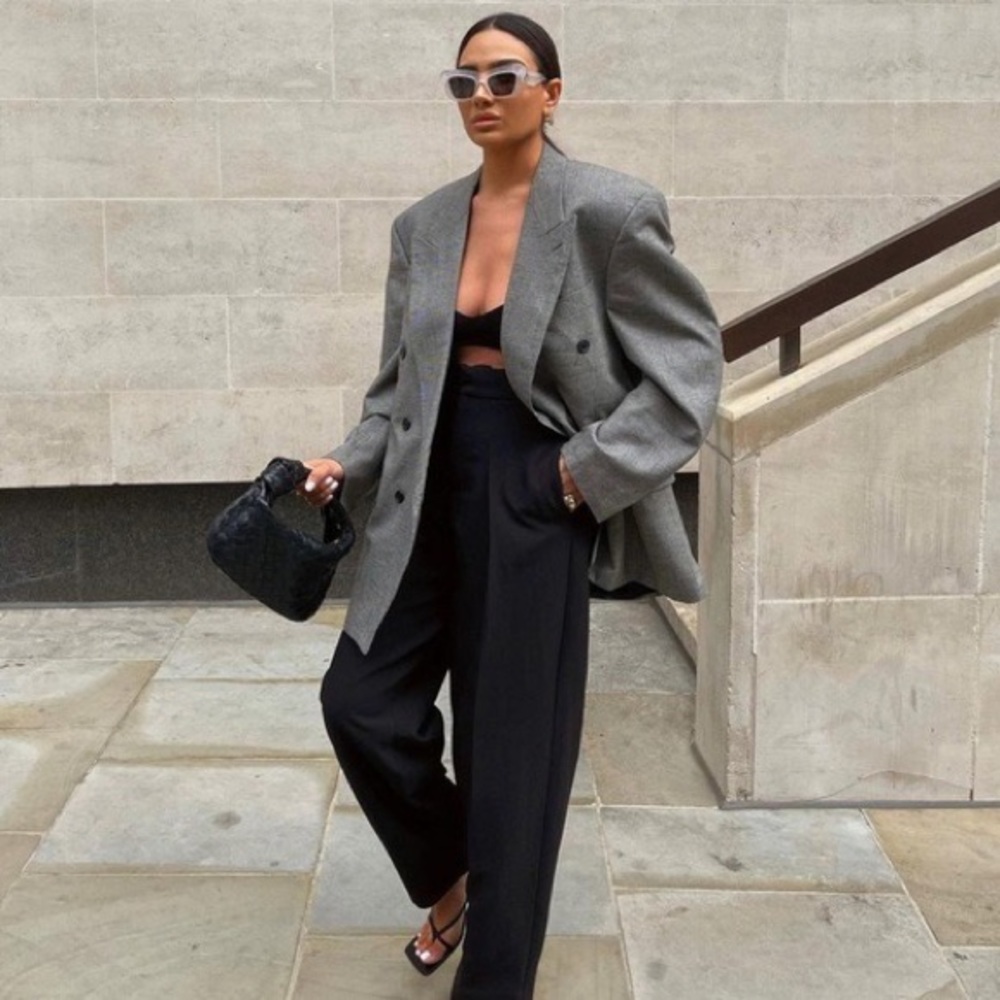 Zara Tapered Black Pants